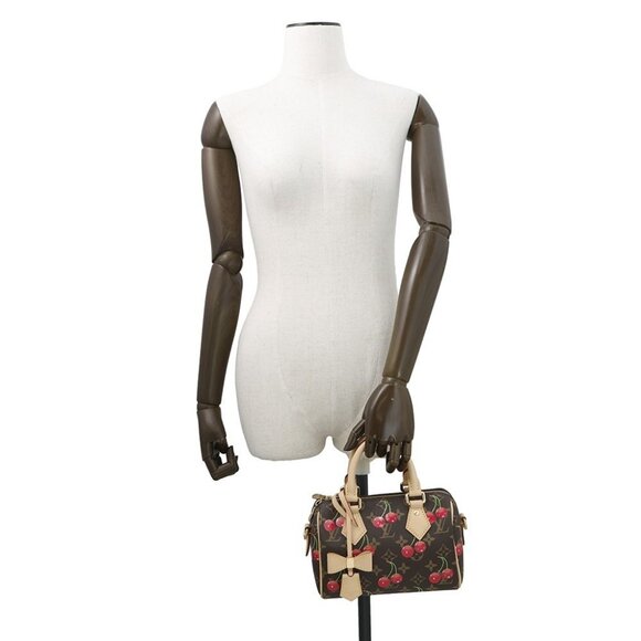 LOUIS VUITTON LV × TM Speedy Bandouliere Size 20 Monogram Cherry Red M13094 - Picture 3 of 16